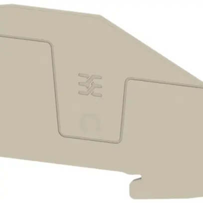 Piastra terminale Weidmüller AEP ITB 2.5 102.9×2mm beige 