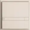 UP-Taster KNX 1-fach EDIZIOdue colore crema RGB mit LED mit Papiereinlage 