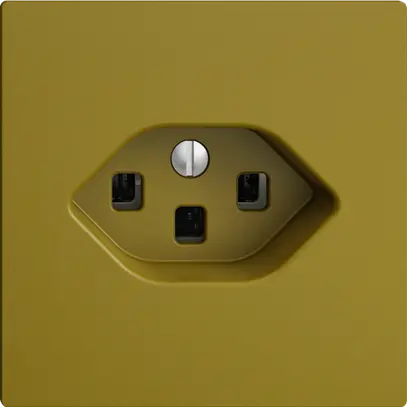 Prise ENC EDIZIOdue T23 16A olive, avec bornes enf. 