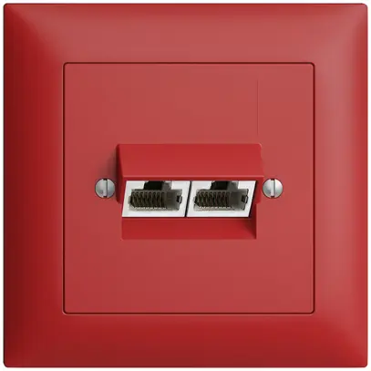 Presa INC 2×RJ45/s 8P sep. EDIZIOdue berry ITplus 