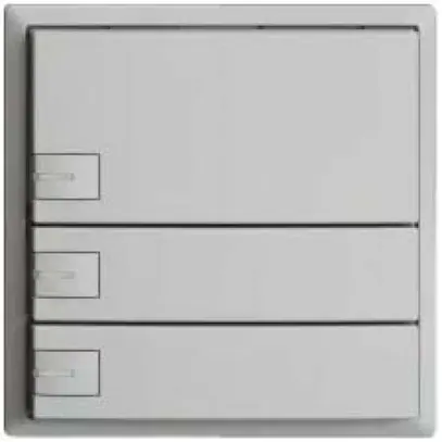 Poussoir KNX RGB EDUE, 250mW, a.LED RGB, 3×poussoir, comm.1×touche, grc 