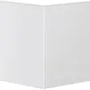 Coperchio angolo esterno tehalit per canale BR 80mm bianco traffico 