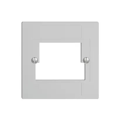 Plaque frontale 2×TT,2×RJ45 gris clair ITplus ITM EDIZIOdue 