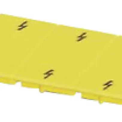 Placca di avviso CLIPLINE giallo per morsetti UT 