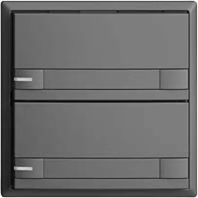 Pulsante KNX RGB EDUE, 250mW, c.LED RGB, carta, 2×pulsante, C.2×T., grs 