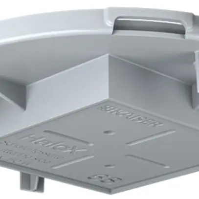 Placca frontale HaloX 100 per calcestruzzo in opera, uscita 68×68mm 