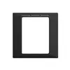 UP-Frontset EDIZIOdue F schwarz für Raumthermostat mit Display 