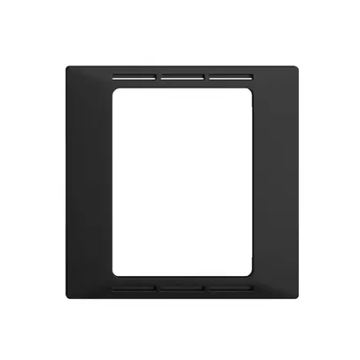 UP-Frontset EDIZIOdue F schwarz für Raumthermostat mit Display 