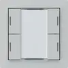 Poussoir ENC kallysto A KNX 4× LED RGB s/e-link gris clair 