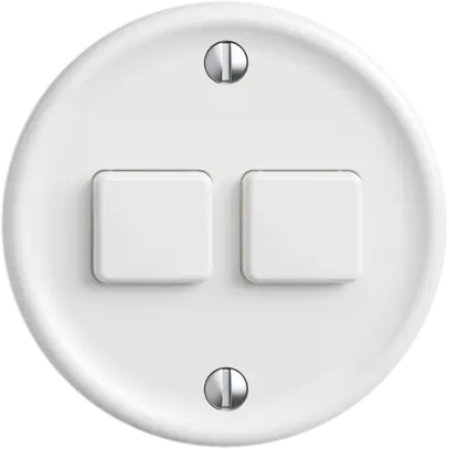 Stazione sec.interruttore STANDARDdue Wiser SNAPFIX® 2 canali 2 tasti bi 