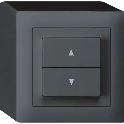 Pulsante per tapparelle AP kallysto 2 tasti di comando antracite mors.innesto 