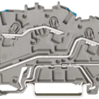 Borne à étage d'instalat.WAGO 2.5mm² N/L/PE gris 