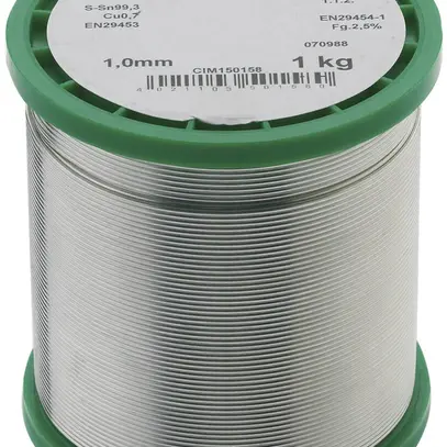 Filo per saldatura CIMCO S-Sn 99.3 Cu 0.7 senza piombo Ø1.5mm 250g 