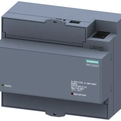 Energiemessgerät Siemens SENTRON PAC3200T 5A ModbusTCP Schraubklemmen o.Disp. 