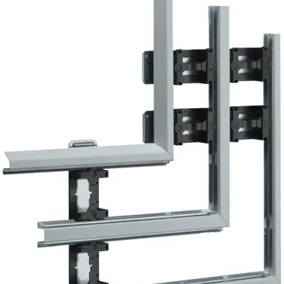 Angolo piatto Hager multiplo per BKIS 12.5mm zinc. 