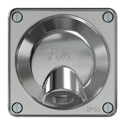 Anschlussdose ELEMENT SNAPFIX® ohne Klemmeneinsatz alu 