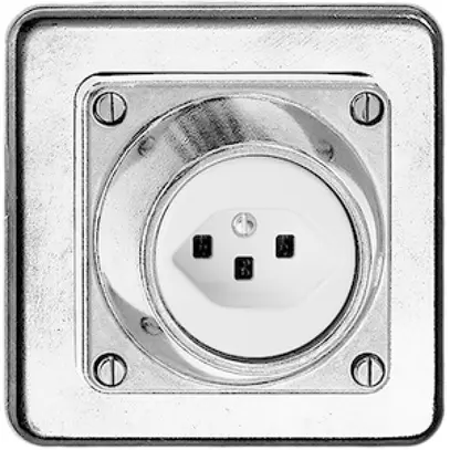 Presa INC umida T23 16A Al natura con morsetti innest. 