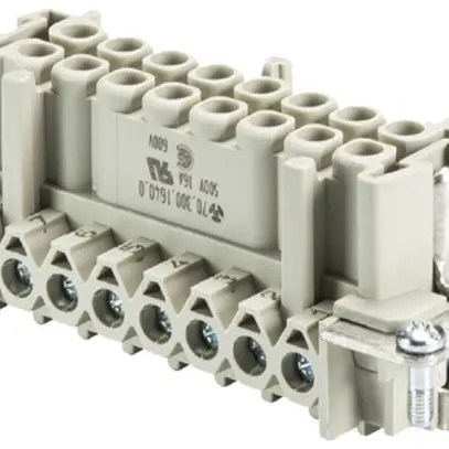 Insert p.douille Wieland Electric revos BAS BUS 16 2,5 50 16 16A 500V 0.5…2.5mm² 