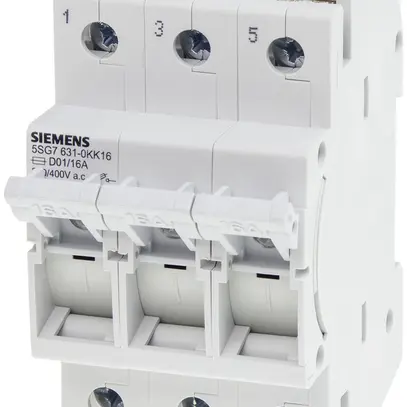Sezionatore di carico Siemens MINIZED 5SG7 con fusibile D01 3L 400V 16A 3UM 