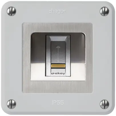 Lettore di impronte digitali NUP Hager ekey robusto C grigio 