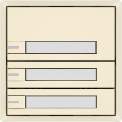 Pulsante KNX RGB EDIZIO.liv SNAPFIX® sensore temp.RGB-LED targ.3× com.1T cr 