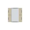 Kit frontal Hager kallysto 4×KNX LED systemlink/easylink beige 