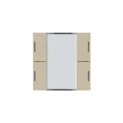 Kit frontale Hager kallysto 4×KNX LED systemlink/easylink beige 