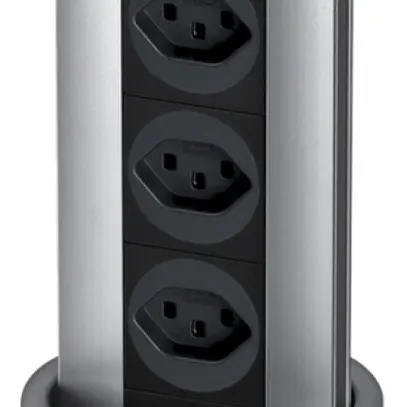 Presa retrattile tehalit 2×T13 Liftup 4 con coperchio bilico plastico 