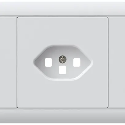 Kit frontale INS kallysto per presa INS 1×tipo 23 telaio a innesto bianco 