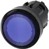 Poussoir lumineux Siemens SIRIUS ACT bleu plastique 