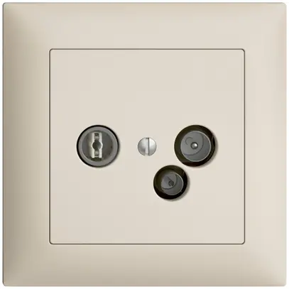 Presa antenna INC TV-R-dati DD15 5…65MHz EDIZIOdue crema 