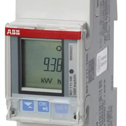 Contatore energia AMD ABB iBus B21 111-100, 1×65A Stahl impulso 