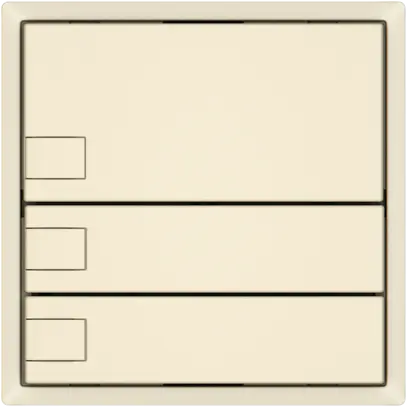 Pulsante KNX RGB EDIZIO.liv SNAPFIX® sensore temp.s.LED 3× com.1T cr 