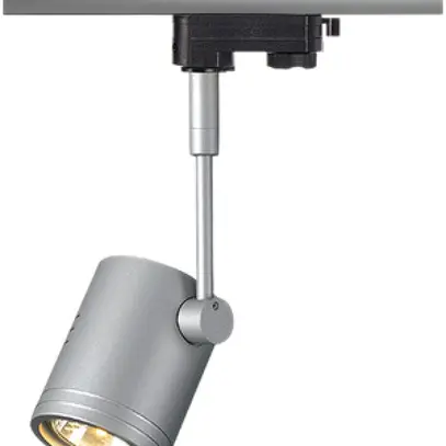Projecteur SLV BIMA GU10 50W avec adaptateur 3-phases IP20 gris argenté 