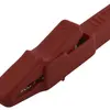 Morsetto coccodrillo AK 2 B 4mm sistema, isolato, rosso 