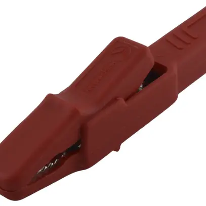 Morsetto coccodrillo AK 2 B 4mm sistema, isolato, rosso 
