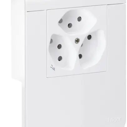 Boîtier d'appareils tehalit SL20055 3×T13 1×S, blanc trafic 