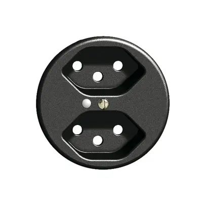 Disco frontale FH 2×T13 nero Ø58mm con lente 