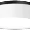 Luminaire apparent RZB Kreis E27 1×75W IP43 Ø280×120mm blanc 