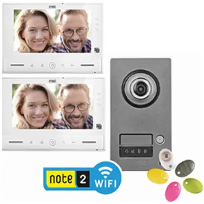 Kit di stazione porta video Urmet Note 2 per casa 2-famiglia 