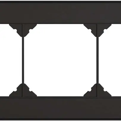 Intestazione INC EDIZIO.liv SNAPFIX® 1×3 per combinazioni a libera scelta nero 