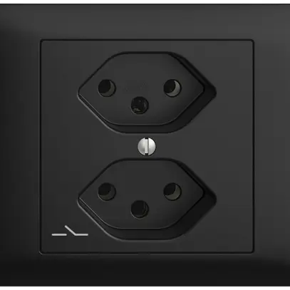 Presa INS EDIZIOdue 2×T13 nero 1×S 