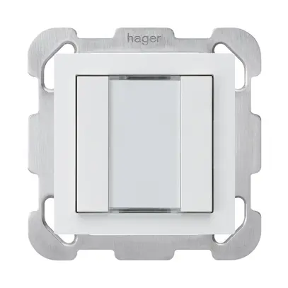 Poussoir ENC kallysto B KNX 2× s/e-link blanc 