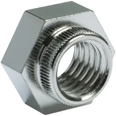 Dado da inserire Hager per sbarra collettrice ottone nichelato M12 foro Ø14.5mm 