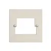 Plaque frontale 2×TT,2×RJ45 crema ITplus ITM EDIZIOdue 