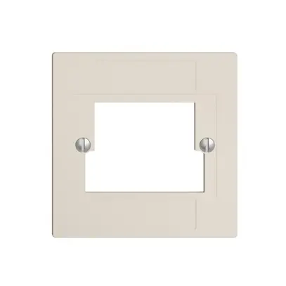 Plaque frontale 2×TT,2×RJ45 crema ITplus ITM EDIZIOdue 