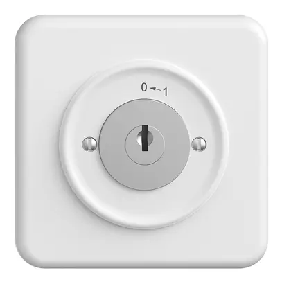 Contatto rotativo INC 0<1/1P STANDARDdue bianco con serratura di sic. 