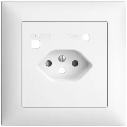 Kit frontal EDIZIOdue pour prise FI FMI, T13, shutter, blanc 