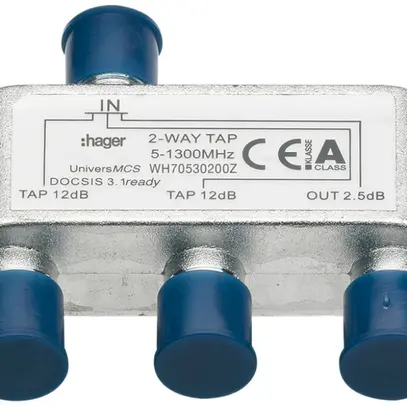 Distributore TV Hager HMS 5…1300MHz 2 volte 