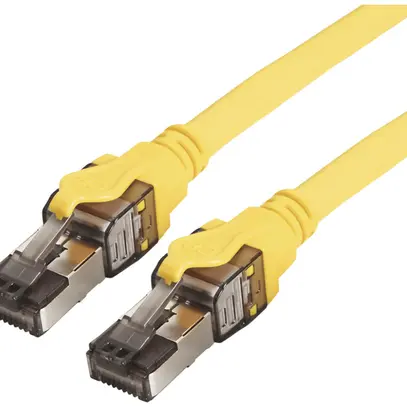 Patchkabel RJ45 ROLINE Stranded Kat.8.1 S/FTP AWG24 LSZH gelb 1m 